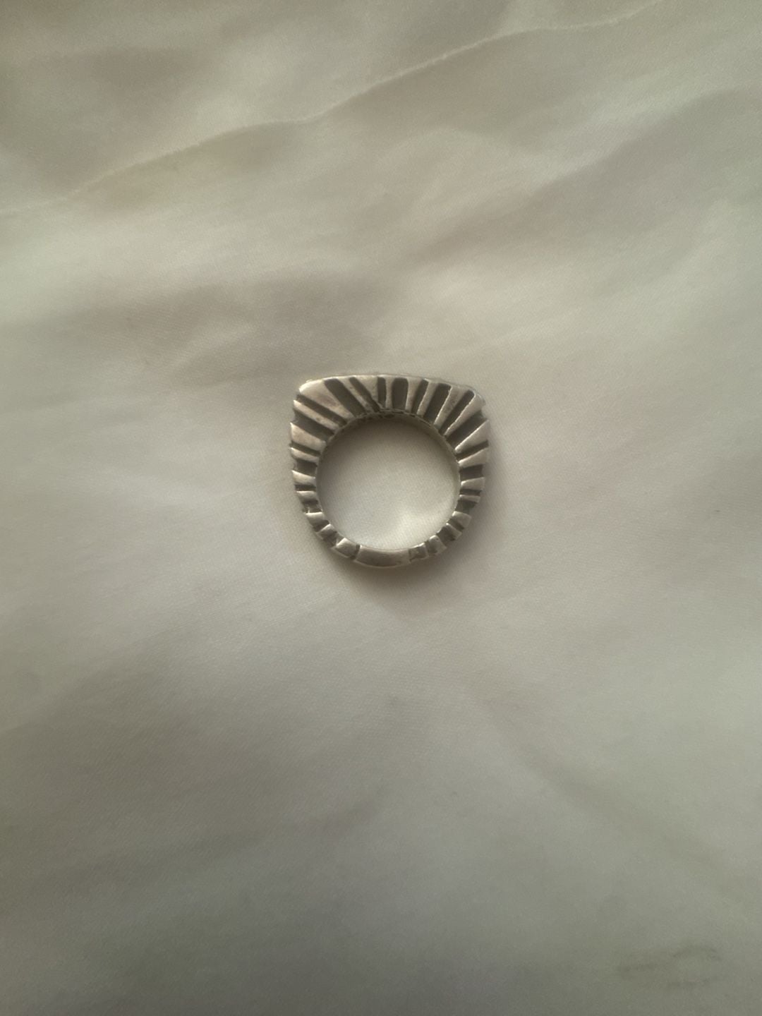Dian Malouf Dlm 97 Sterling Silver Textured Stacking Ring Vintage